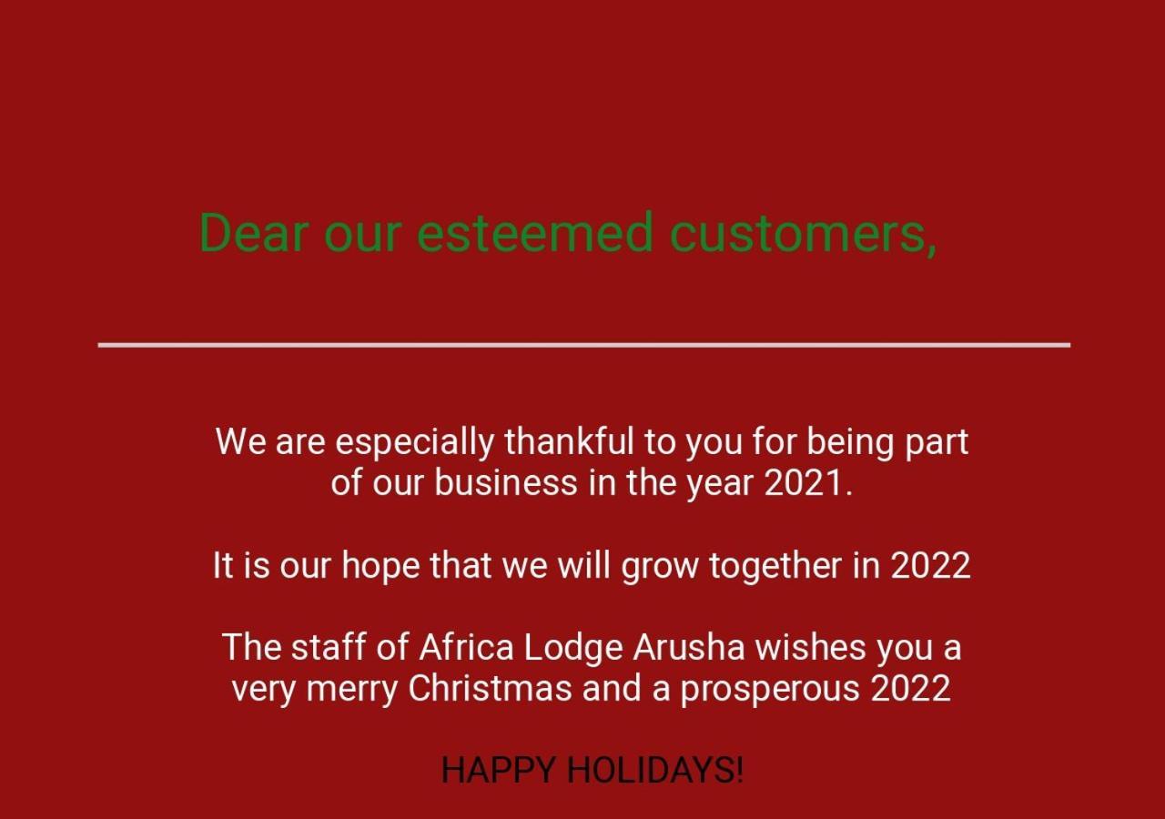 Africa Lodge Arusha Nkoaranga Экстерьер фото